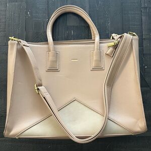 Pixie Mood Greta Tan and Cream Tote